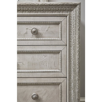 Pulaski Camila Creamy White Dresser With Mirror