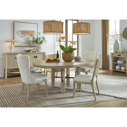 Sunset Cove Sanibel Brown Upholstered Host Chair Two Pack