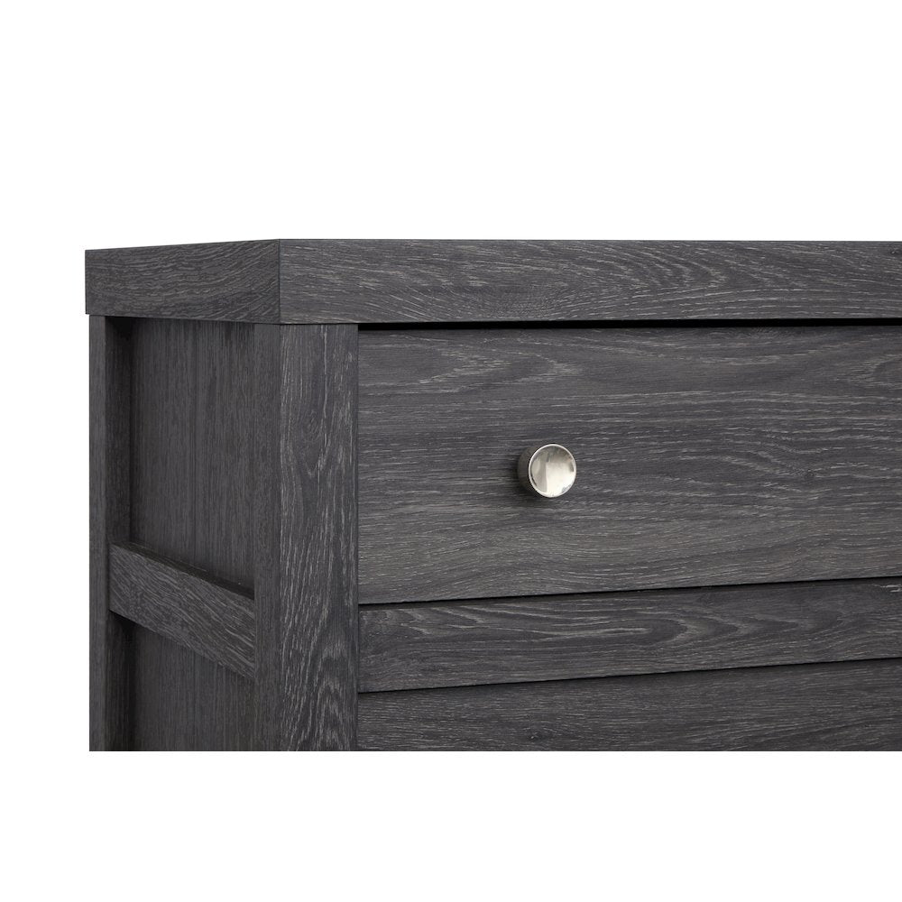 Merrifield Raisin Black Double Drawer Dresser
