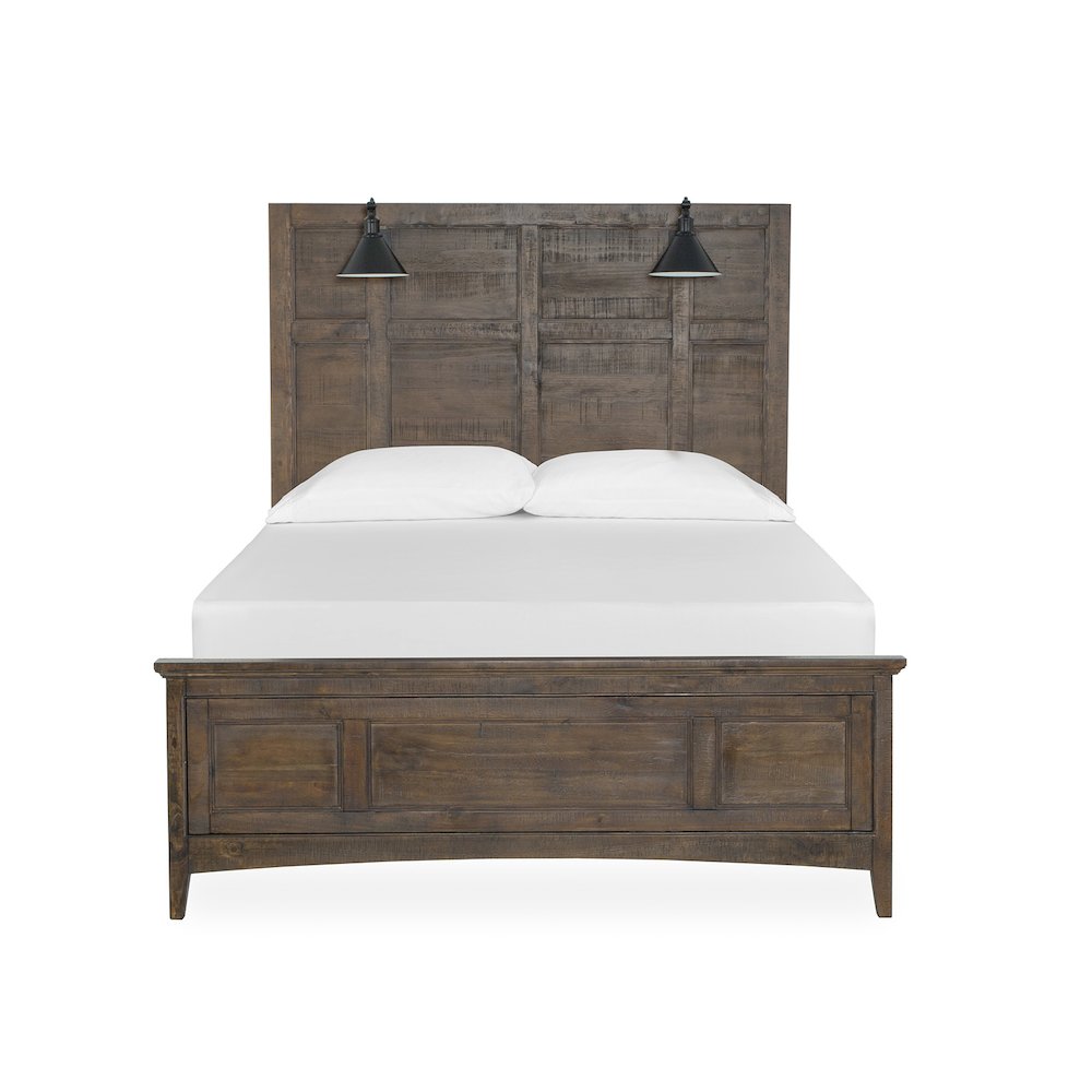 Bay Creek Toasted Nutmeg Queen Lamp Panel Bed