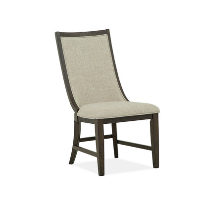 Westley Falls Graphite Upholstered Host Chair Two Pack