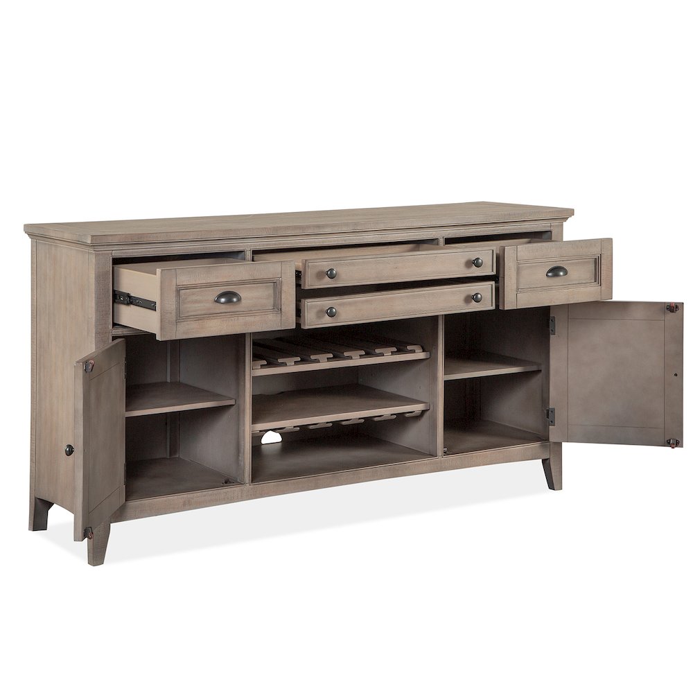 Paxton Place Dovetail Grey Buffet