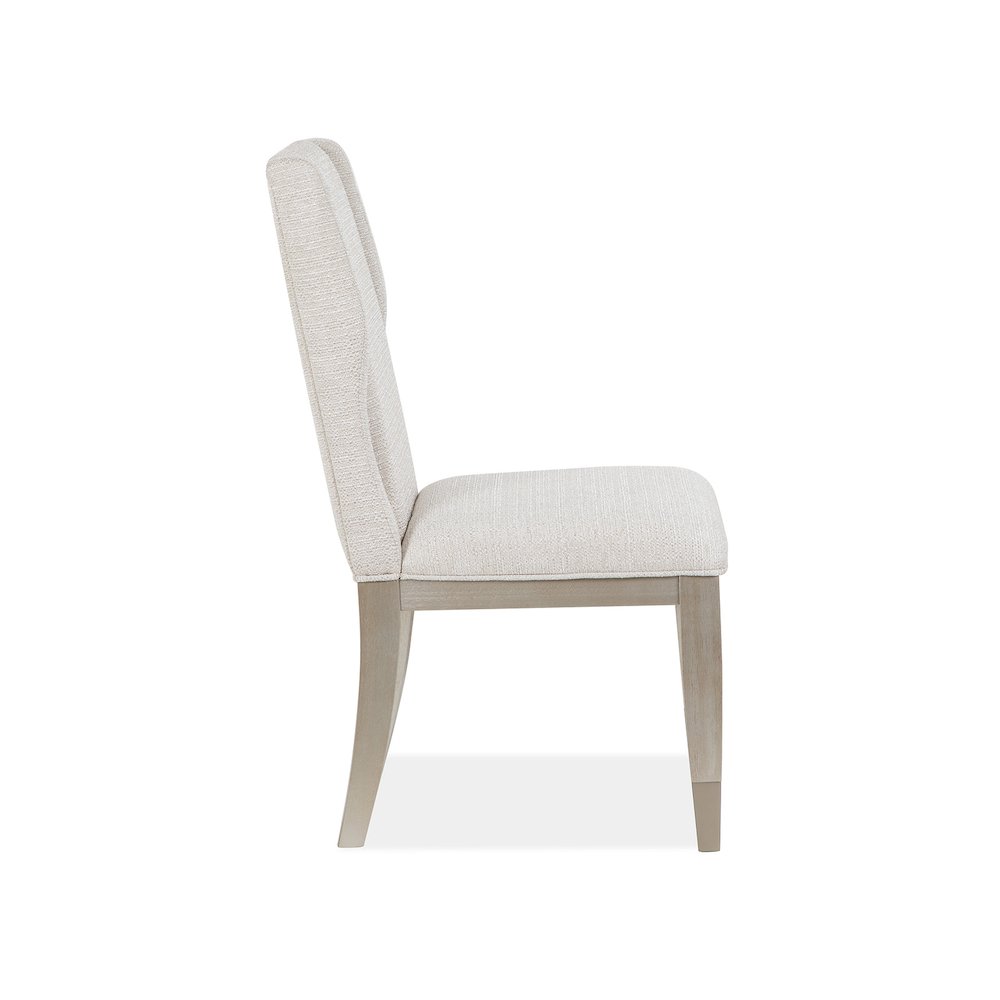 Lenox Acadia White Upholstered Host Chair Two Pack