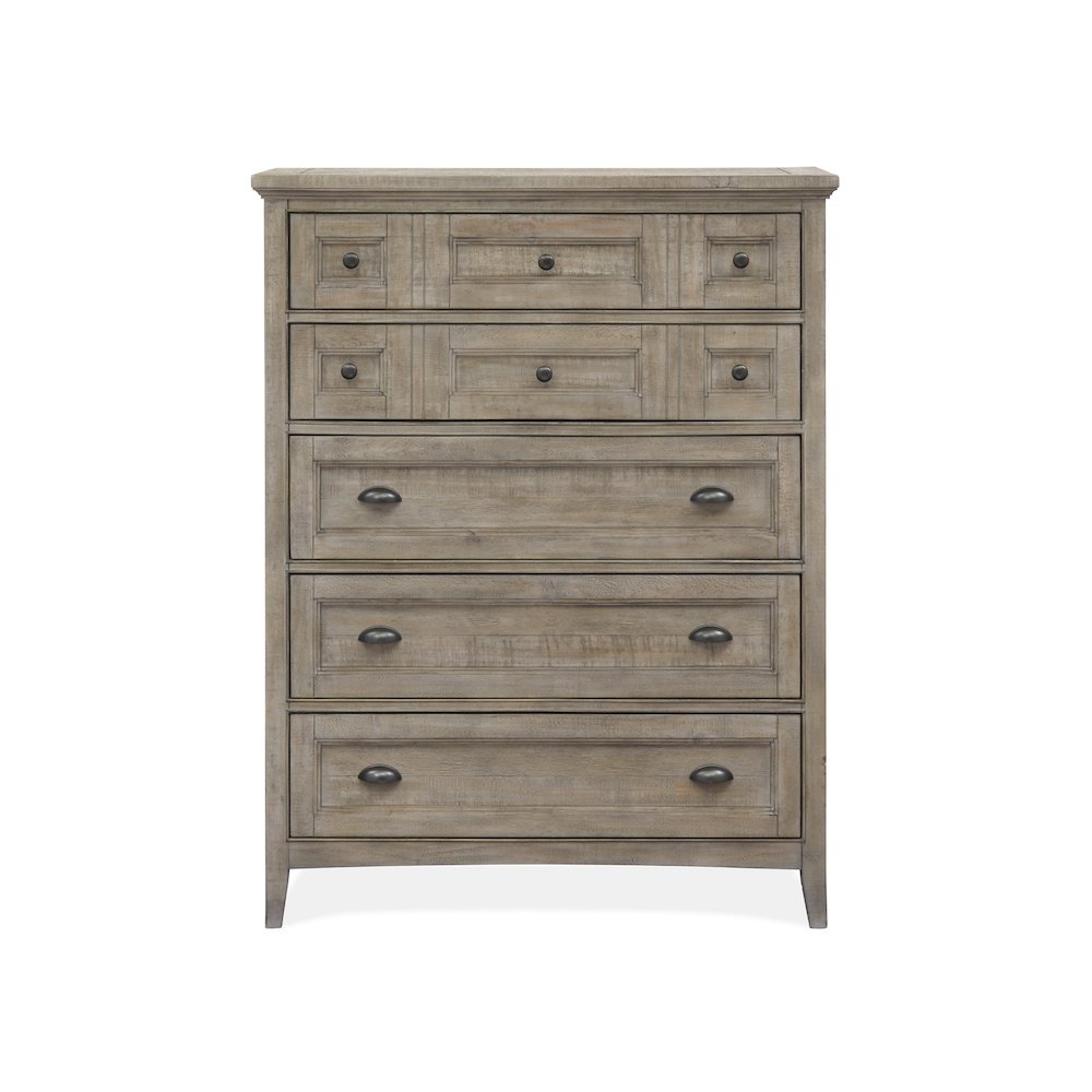 Paxton Place Dovetail Grey Drawer Chest