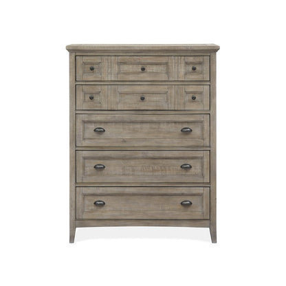 Paxton Place Dovetail Grey Drawer Chest