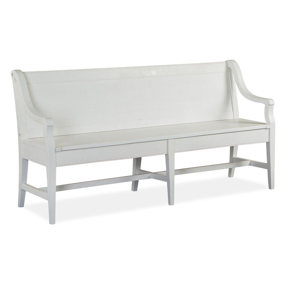Heron Cove Chalk White And Dovetail Grey Bench