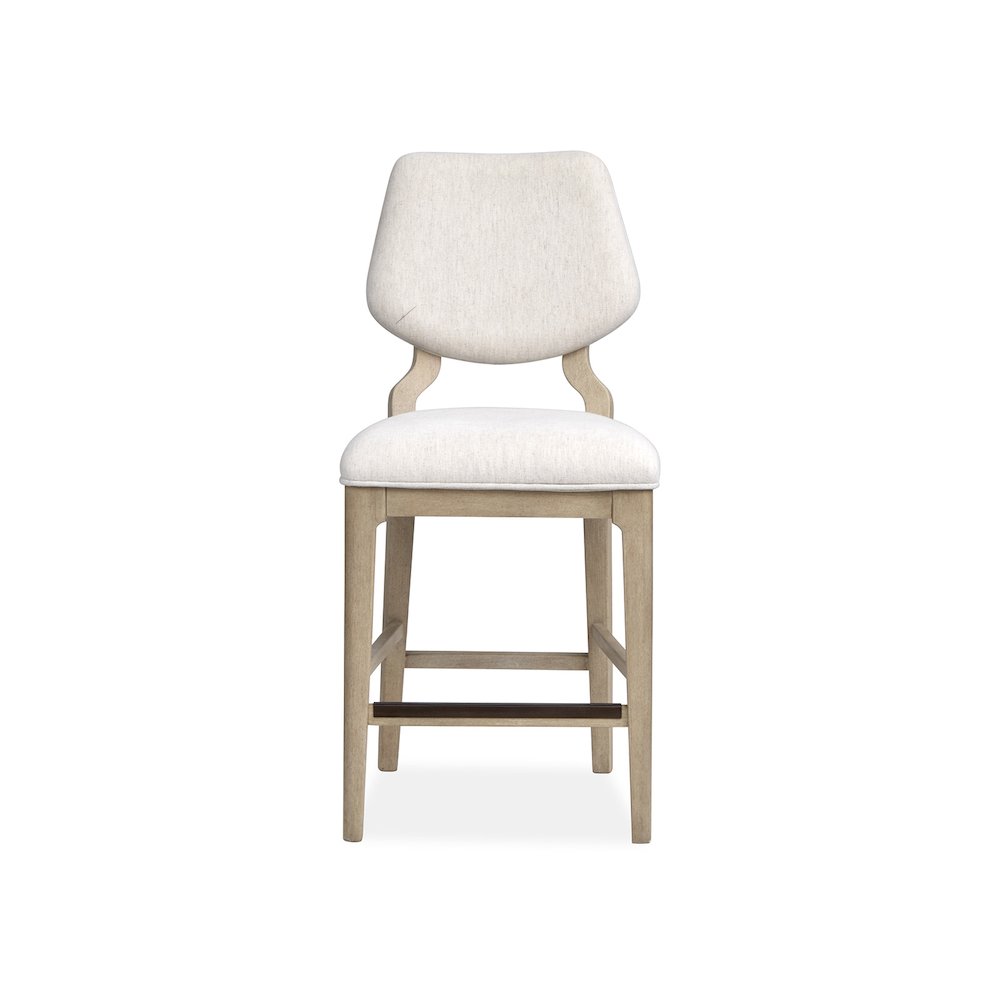 Sunset Cove Sanibel Brown Upholstered Counter Chair Two Pack