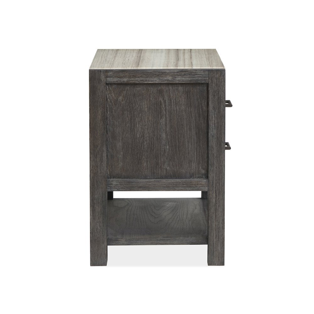 Plum Creek Ravenwood Black Open Nightstand