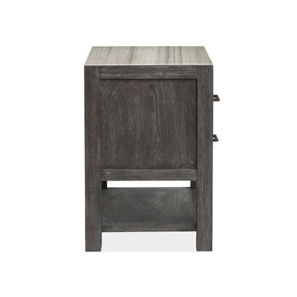 Plum Creek Ravenwood Black Open Nightstand