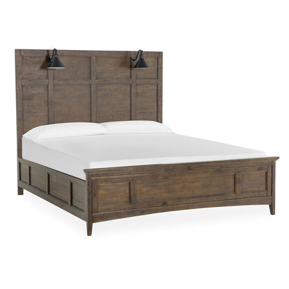 Bay Creek Toasted Nutmeg California King Lamp Panel Bed