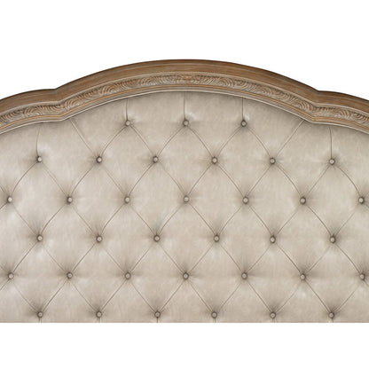 Marisol Fawn Queen Upholstered Sleigh Bed