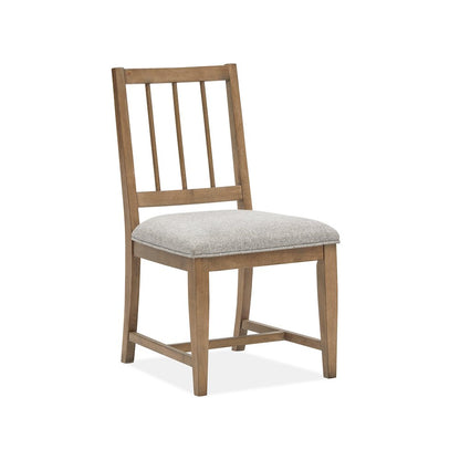 Lindon Belgian Wheat Upholstered Side Chair Two Pack