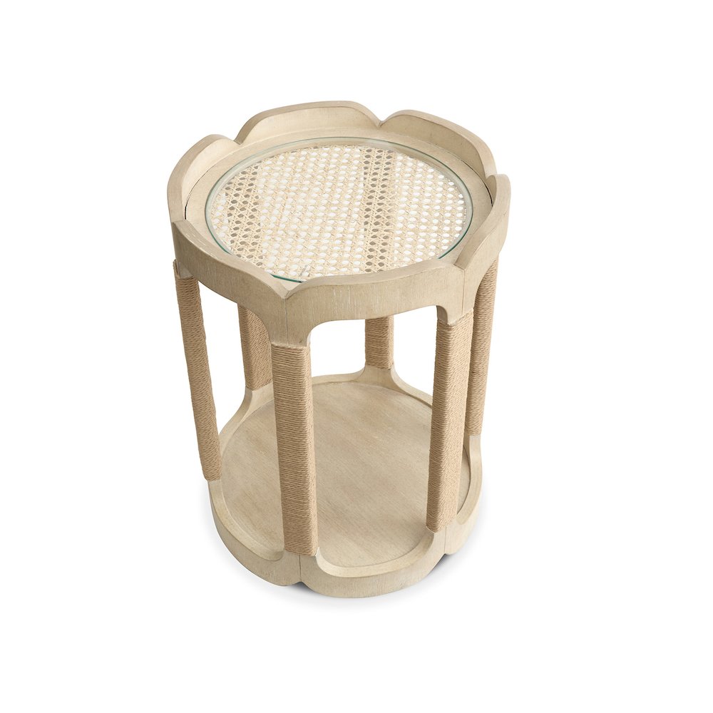 Sunset Cove Sanibel Brown Drum Table