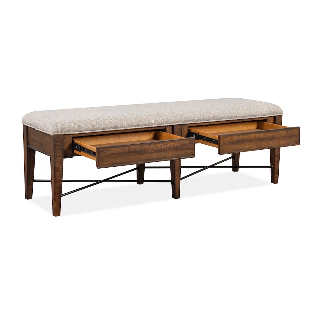 Bay Creek Toasted Nutmeg Upholstered Bench