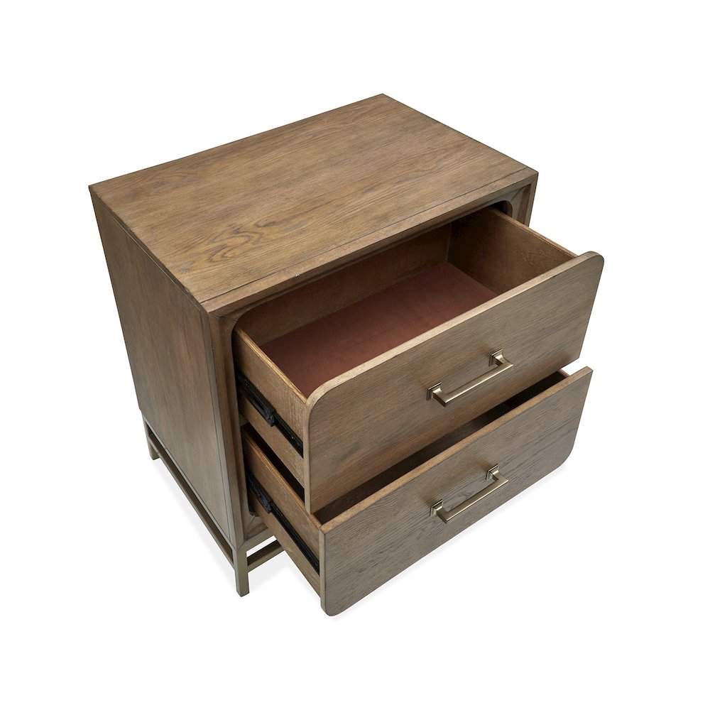 Lindon Belgian Wheat And Coffee Bean Drawer Nightstand