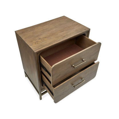 Lindon Belgian Wheat And Coffee Bean Drawer Nightstand