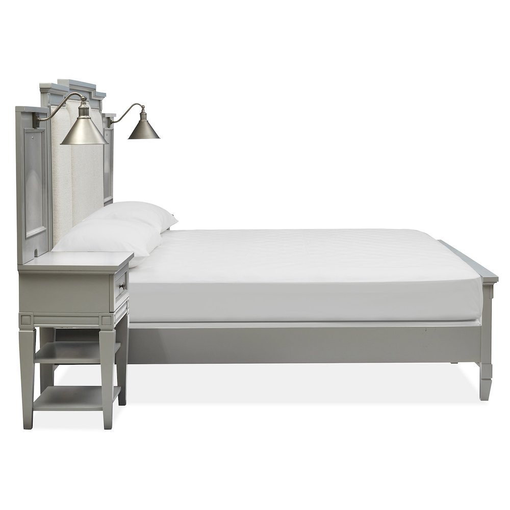 Glenbrook Pebble Queen Upholstered Wall Bed