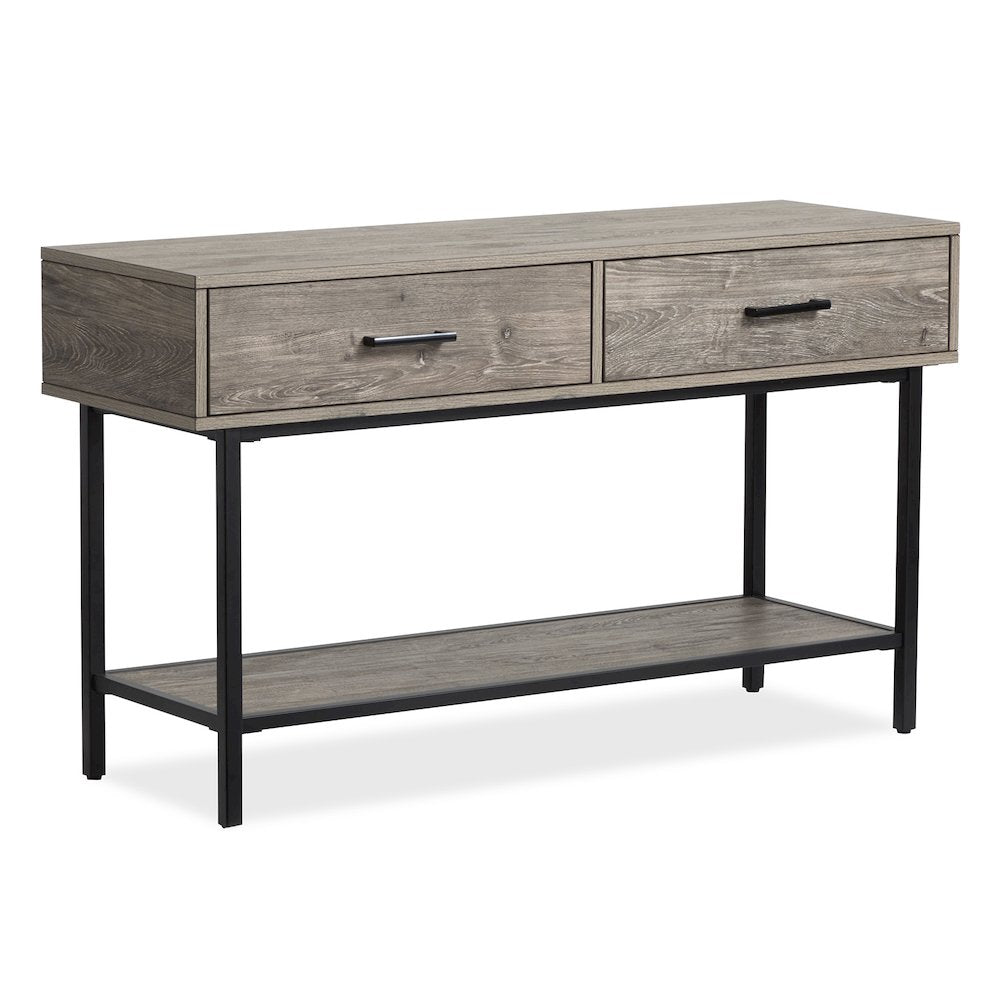 Fenwick Whitetail Brown And Smoke Glass Rectangular Sofa Table