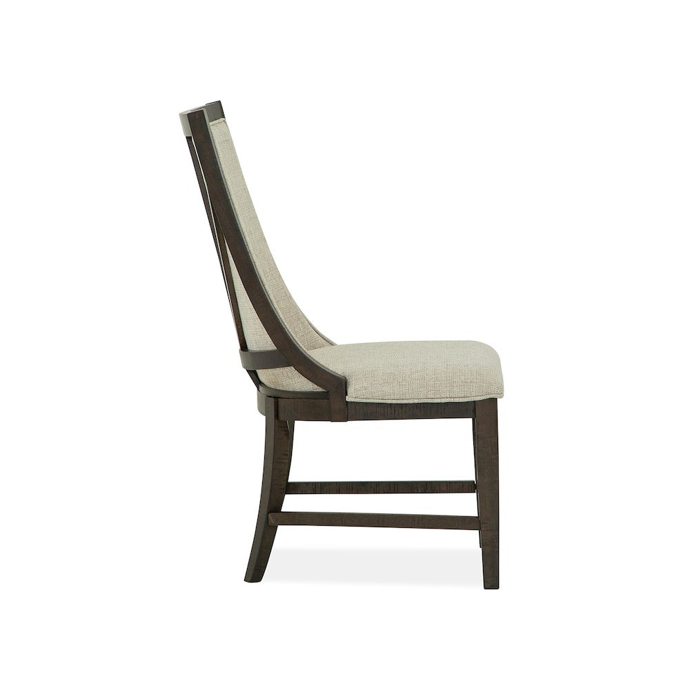 Westley Falls Graphite Upholstered Host Chair Two Pack