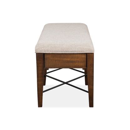 Bay Creek Toasted Nutmeg Upholstered Bench