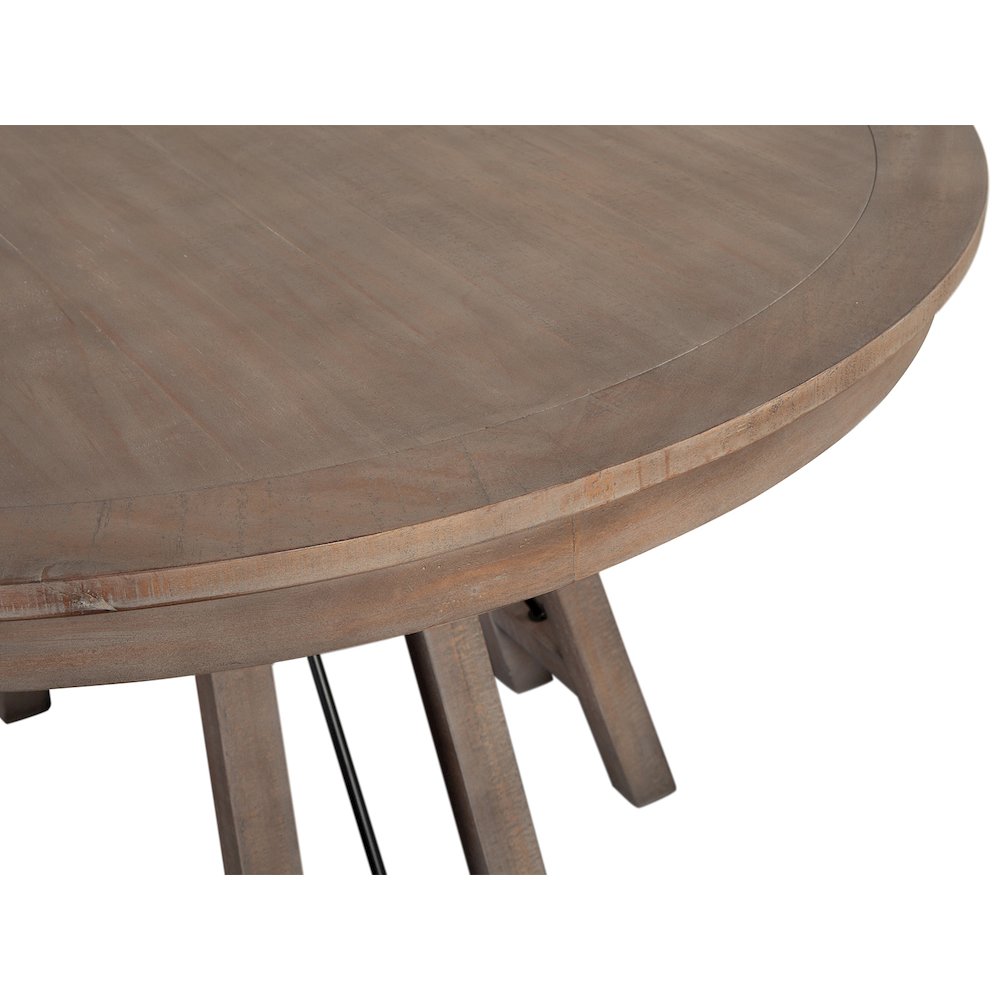 Paxton Place Dovetail Grey 52" Round Dining Table