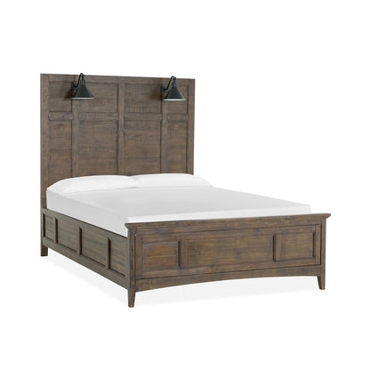 Bay Creek Toasted Nutmeg Queen Lamp Panel Bed