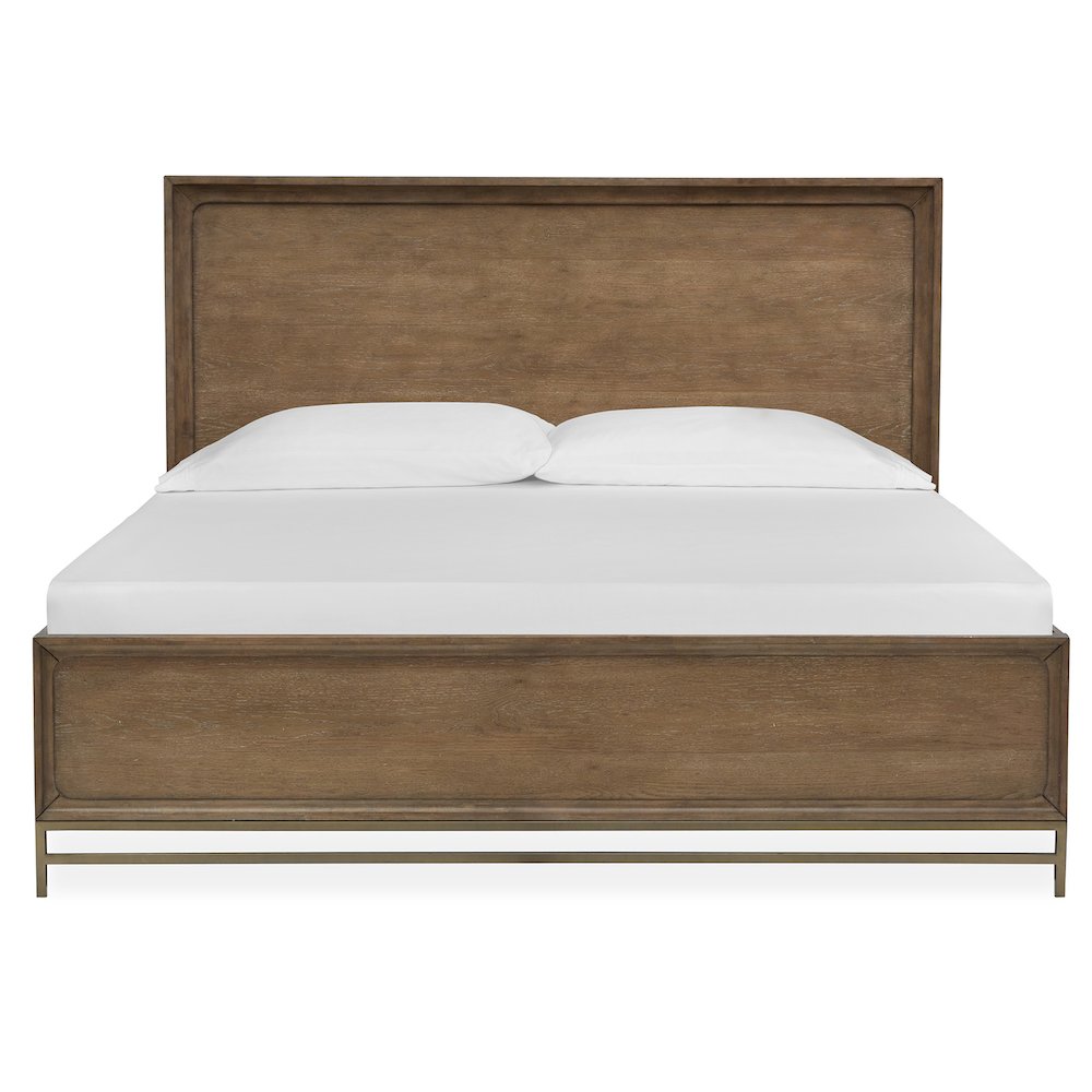 Lindon Belgian Wheat And Coffee Bean King Panel Bed