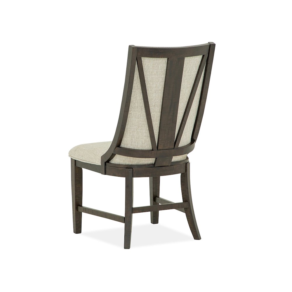 Westley Falls Graphite Upholstered Host Chair Two Pack