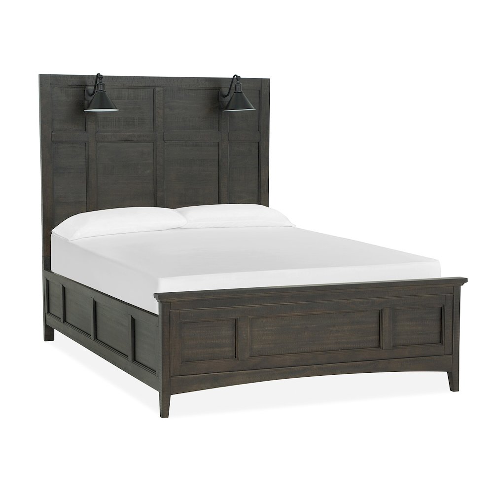 Westley Falls Graphite Queen Lamp Panel Bed