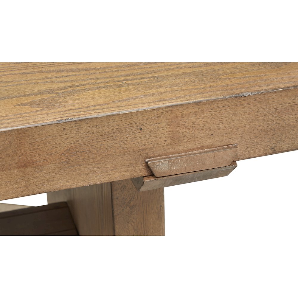 Lindon Belgian Wheat Trestle Dining Table