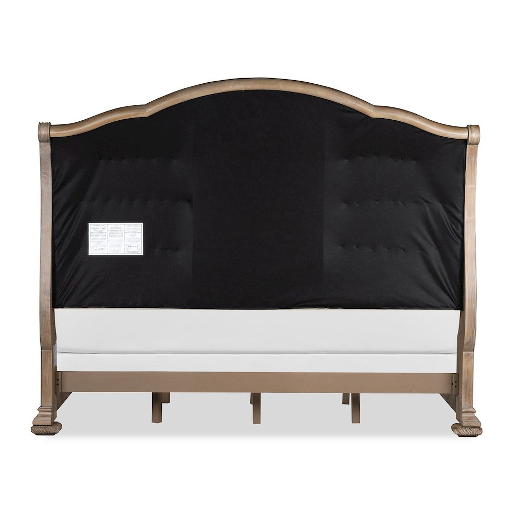 Marisol Fawn Queen Upholstered Sleigh Bed