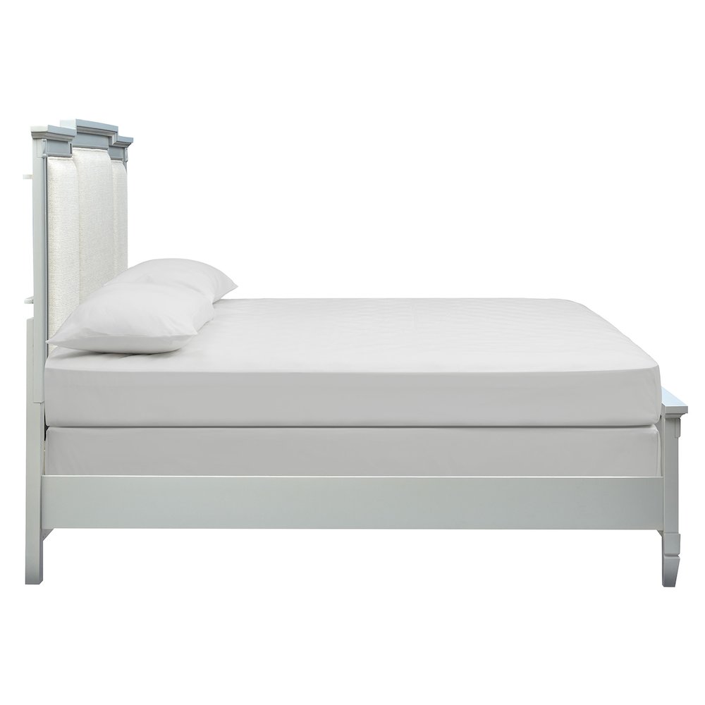 Glenbrook Pebble California King Upholstered Panel Bed