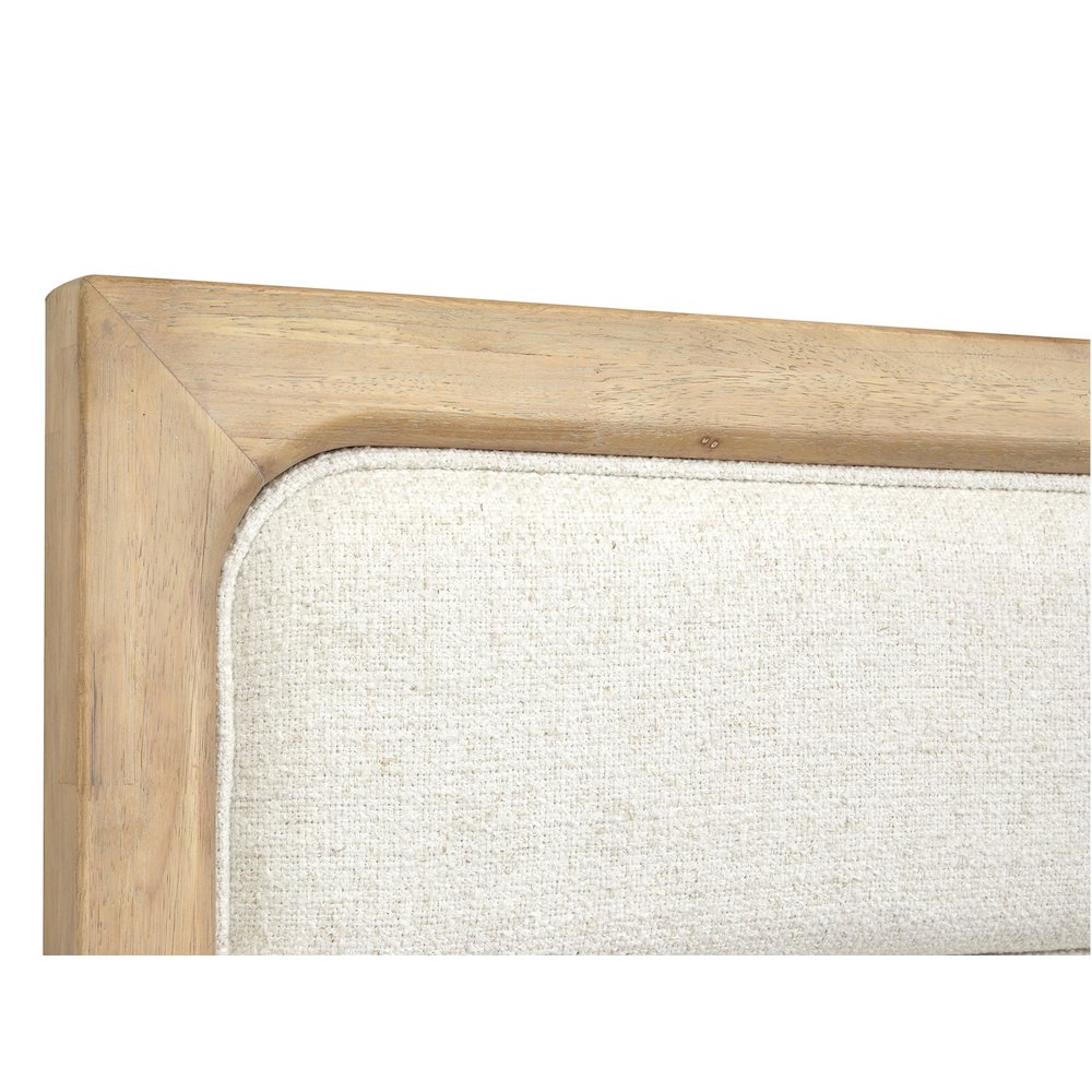 Somerset Butternut California King Upholstered Panel Bed