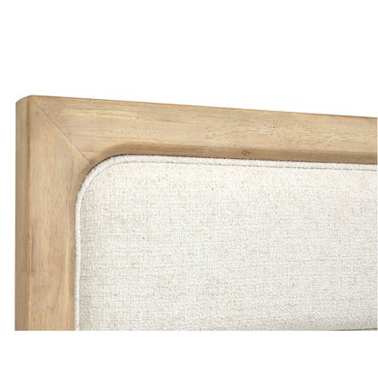 Somerset Butternut California King Upholstered Panel Bed