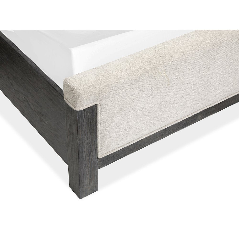 Plum Creek Ravenwood Black California King Upholstered Panel Bed
