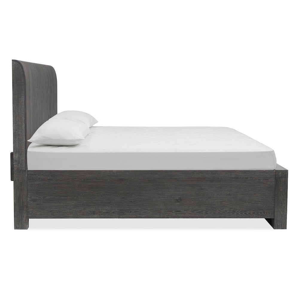 Kinsley Black Heron California King Panel Storage Bed