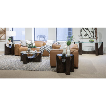 Beckham Rustic Tavern Round Cocktail Table With Casters