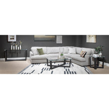 Wexler Black Truffle And Clear Glass Rectangular Sofa Table