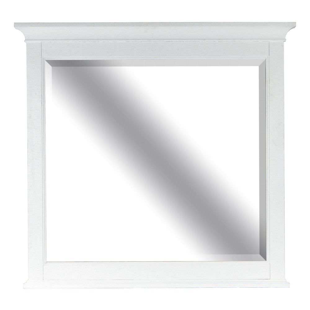 Heron Cove Chalk White And Dovetail Grey Landscape Mirror