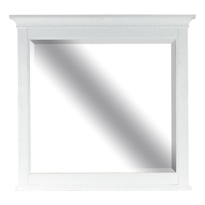 Heron Cove Chalk White And Dovetail Grey Landscape Mirror