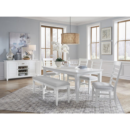 Charleston White Dove White Upholstered Side Chair Two Pack