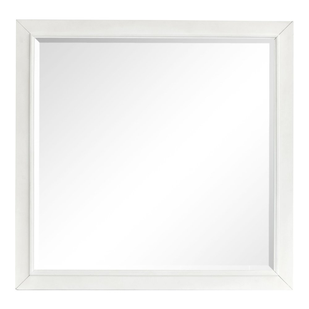 Charleston White Dove White Landscape Mirror
