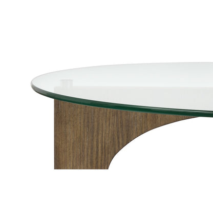 Lainey Almond Demilune Sofa Table
