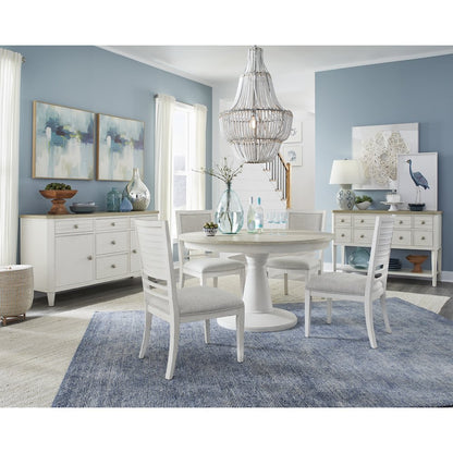 Echo Isles Sea Pearl And Driftwood Extendable 54" Round Dining Table