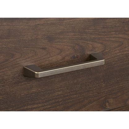 Llewellyn Columbian Walnut King Panel Storage Bed