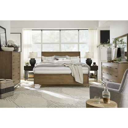 Lindon Belgian Wheat And Coffee Bean King Panel Bed