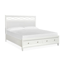 Springhouse Whisper White King Upholstered Panel Storage Bed