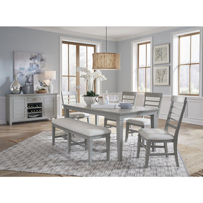 Charleston Harbor Gray Grey Upholstered Side Chair Two Pack