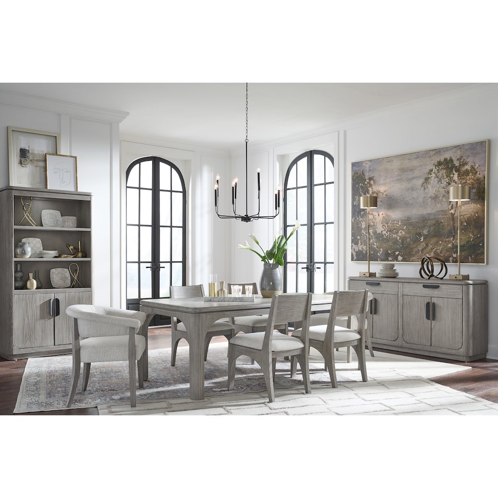 Braelyn Dorian Grey Upholstered Host Chair Two Pack