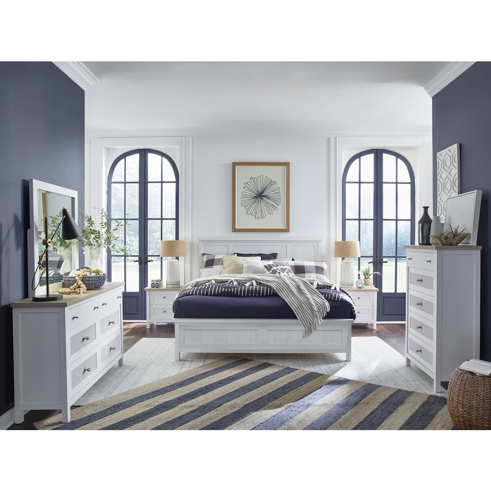 Windmill Harbour White Whisp And Sand Double Drawer Dresser